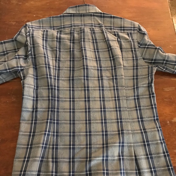 J Crew Jaspe Slim Fit Shirt - M (Blue/Gray Plaid) - Picture 7 of 11